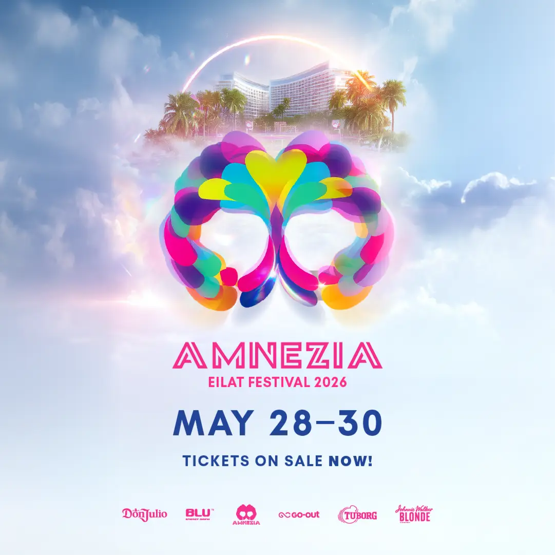 פסטיבל אמנזיה אילת 2026 – חבילות מלון, צמידים וליינאפ