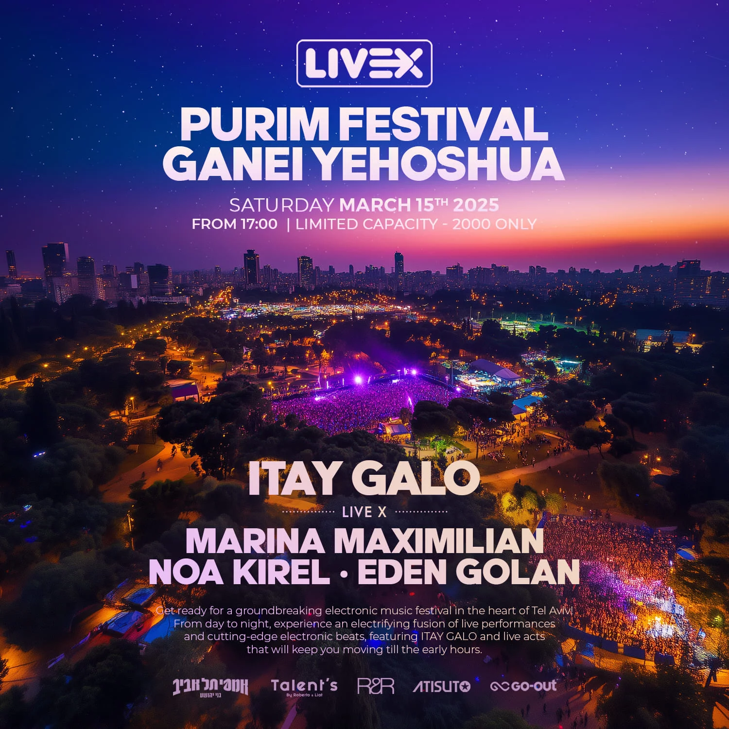 Live X פארק הירקון - איתי גלו ונועה קירל